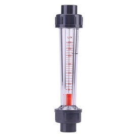 Walfront Medidor de Flujo de Líquido con Tubo de Plástico 60‑600L/H, Medidor de Flujo LZS‑15D Rotámetro de Agua Medidor de Flujo LZS‑15D
