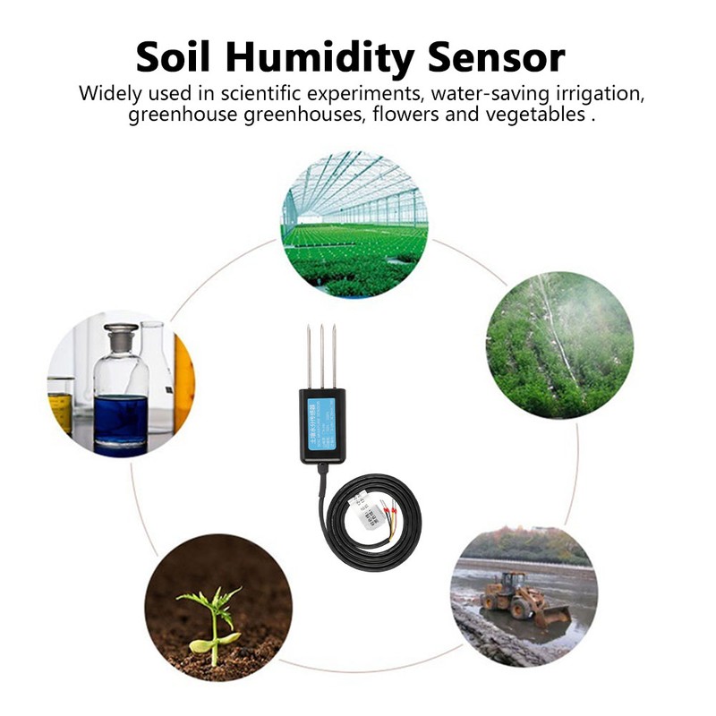 4-20MA Output Waterproof Greenhouse Soil Moisture Humidity Sensor Tester Meter