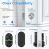 Yamiry Electronic Keypad Deadbolt, Fingerprint Door Lock,Keyless Entry Digital Lock
