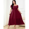 RWJ Plus Size Dresses, Midi Dresses for Women Scoop Neck