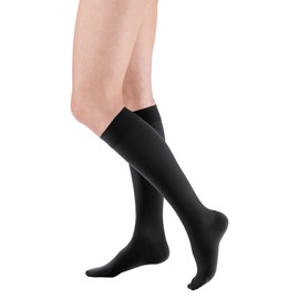 medi mediven plus Compression Knee Socks Unisex Medical Compression Socks CCL2 for Men and Women Black Size VII Closed Tip Normal, black