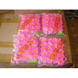 made in Vietnam Plastic Artificial Pink Flower (HOA Dao) 4 Bags
