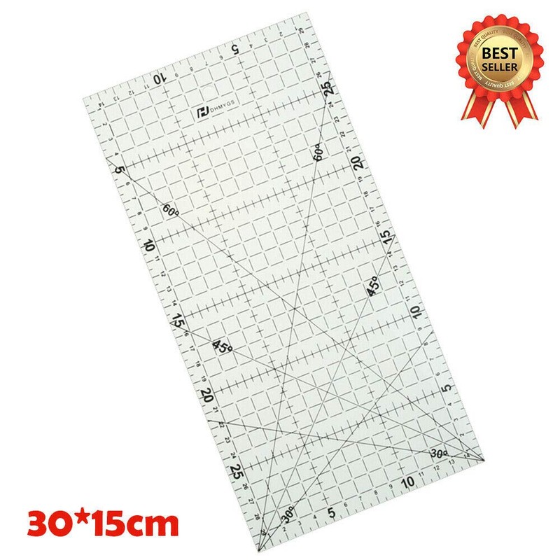 SUPERTOOL Quilting Ruler 1 Piece Patchwork Ruler 30x15cm High Quality