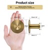 SAYAYO Self Adhesive Hooks for Hanging, Brushed Gold Towel Hook