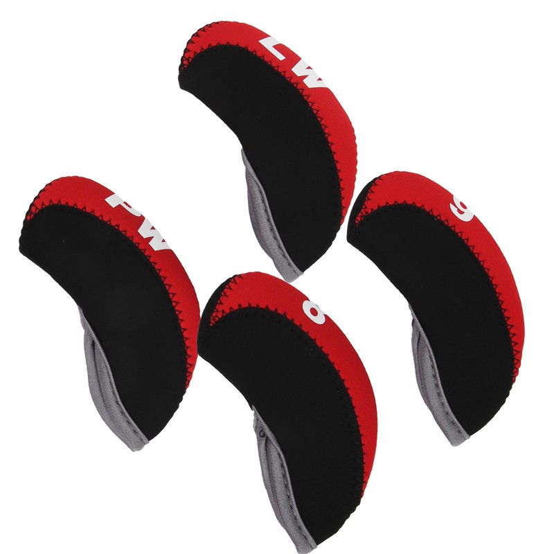 10Pcs/set Leather Golf Club Iron Head Covers Golf Putter Club