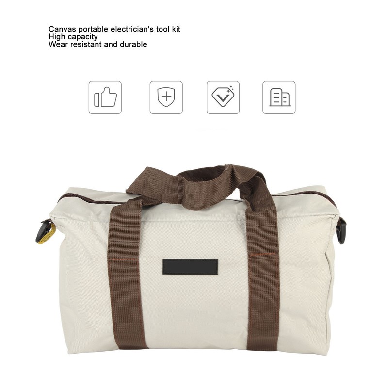 Wide Mouth Tool Bag Waterproof High Bearing Capacity Hardware Storage