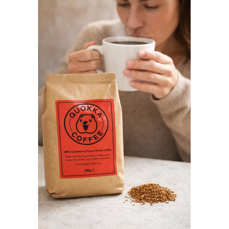 Quokka Instant Coffee - 300g Pouch (160 Cups), Smooth Medium