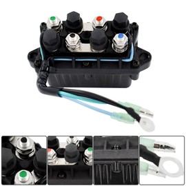 waltyotur Compatible Relay Replaces Assy Boat Power Trim and Tilt Relay Assy 6H1-81950-00-00 6H1-81950-01-00 Replacement for Yamaha 30-90hp Outboard Engine (3 Pin Wire Configuration)