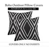 Adabana Outdoor Waterproof Throw Pillow Covers Set of 2 Boho