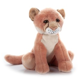 The Petting Zoo Mountain Lion Stuffed Animal, Gifts for Kids, Wild Onez Zoo Animals, Mountain Lion Plush Toy Sitting 12 inches