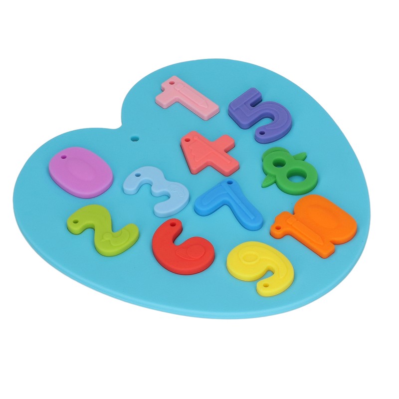 Learning Number Board Toy Educational Silicone Number Puzzle Board for