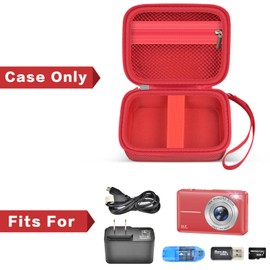 casmilee Digital Camera Case for Roqioo/CAMKORY/SIXTARY/VAHOIALD/Sevenat/FlyFrost: Compact Digital Camera Photo Camera FHD 1080P 36MP with 2.4 Inch LCD - Digital Cameras for Children, Small Storage