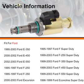 7.3 IPR Valve Injector Pressure Regulator Fit for 1995-2003 Ford Super Duty F250 F350 F450 F550 E350 E450 E550 Econoline Excursion,7.3 IPR Valve V8 Diesel Turbocharged Replaces# F5TZ9C968A,F81Z9C968AA