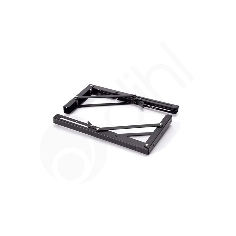Dihl 2X Folding Shelf Brackets, 8 Inch, Space Saving Heavy