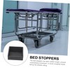 LALAFINA 4pcs Caster Fixing Pads Furniture Leg Protectors Bed Stoppers