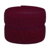3/4 inch Burgundy Sew on Hook and Loop Tape Non-Adhesive