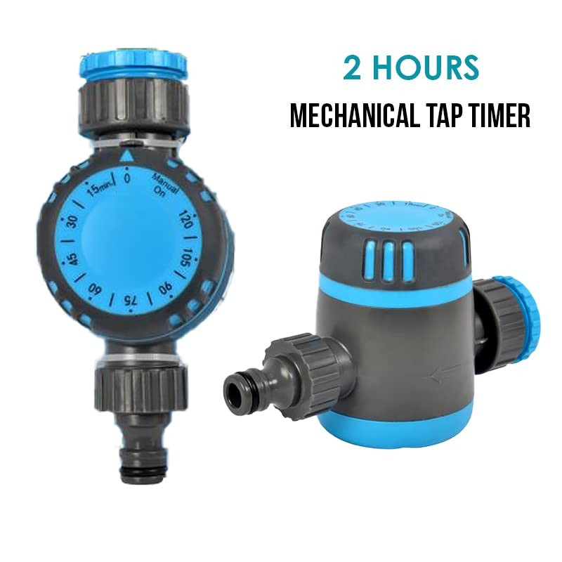 1/2x 2 Hour Mechanical Tap Timer Easy Installation Water-Saving (2X)