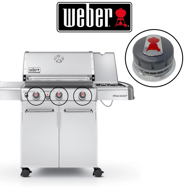 Weber 88848 Gas Grill Burner Knobs