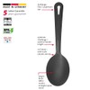 Westmark 3 salad and serving spoons, large spoon recess, internal