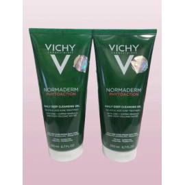 VICHY NORMADERM PHYTOACTION DAILY DEEP CLEANSING GEL 6.7 OZ LOT OF 2