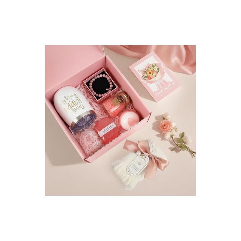 Regalos de cumpleaños y bienestar para mujeres, cesta única de