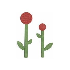 QuicKutz We R Memory Keepers 2-Inch by 2-Inch Die, Flowers, Posies