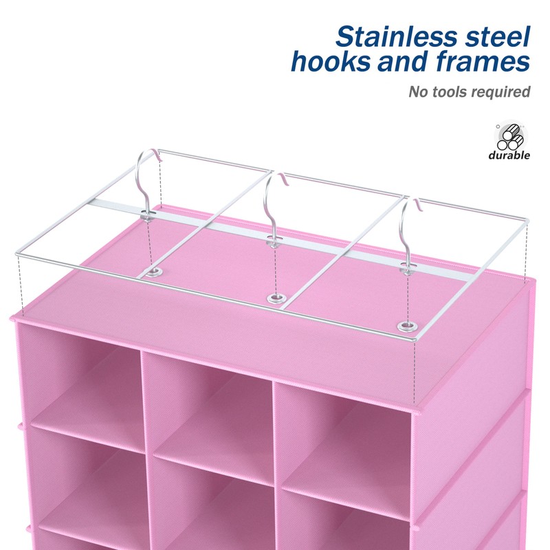 Libeder Hanging Closet Organizers 30 Section Shoe Shelves, Shoe Storage