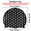 Deokke Silicone Swim Cap Soft Waterproof Durable Swimming Caps Non-Slip
