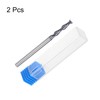 uxcell 2pcs 6mm Dia 6mm Shank Square Nose End Mill