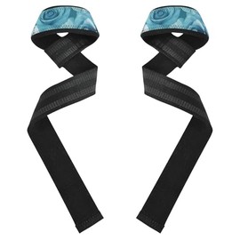 Rosas románticas retro para muñequeras verdes de San Valentín y correas de elevación de 26 pulgadas, correas antideslizantes para levantamiento de pesas, culturismo, entrenamiento de fuerza, articulos