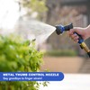 HOSUN Heavy Duty Garden Hose Nozzle, Adjustable Metal Water Sprayer