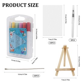 Magic Puffy Paint Art, 3D Drawing Magic Canvas Sponge, Magic Foam Texture Painting Paper Kit, DIY Puffy Texture Paper