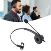 Telephone Headset with Noise Cancelling Microphone Black USB Corded Single