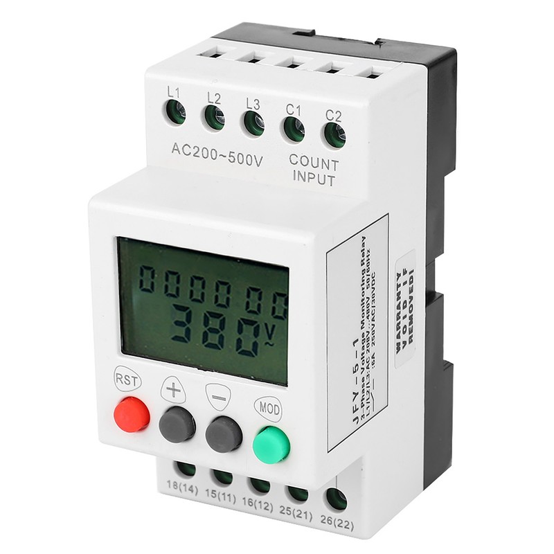 JFY-5-1 Over Under Voltage Phase Failure LCD Display Protector 3