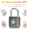 Pothunder Fingerprint Smart Padlock Lock, Biometric Metal Keyless Thumbprint Lock,
