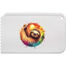 Azeeda 'Sloth at Sunset' Plastic Ice Scraper (IC00037154)