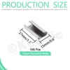 Keadic 100Pcs Packaging Open Snap-On Seals for 1/2" (13mm) Strap