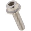 KITACO Flanged Cap Bolts (M8×P1.25×30mm) General Purpose, 2-Piece Set, Stainless