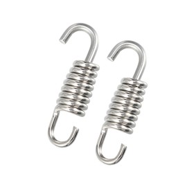 INFINAUTO 2 Pcs Universal Exhaust Pipe Spring for Motorcycles 43mm 1.69" Stainless Steel Exhaust Pipe Spring Hook Modified Accessory Stylish Design