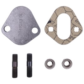 Czomoizc Fuel Pump Cover Plate Kit Steel Cover Plate Cover Plate Gasket Studs Nuts Compatible with 89-98 Cummins 12V 4BT 6BT Engine 3914304-A, 3939258-A, 3948083-A