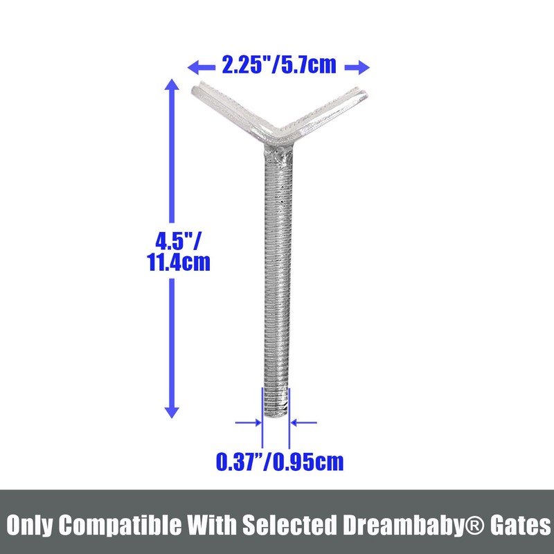 Dreambaby Y-Shaped Spindle Rod Banister Gate Adaptors - For Dreambaby