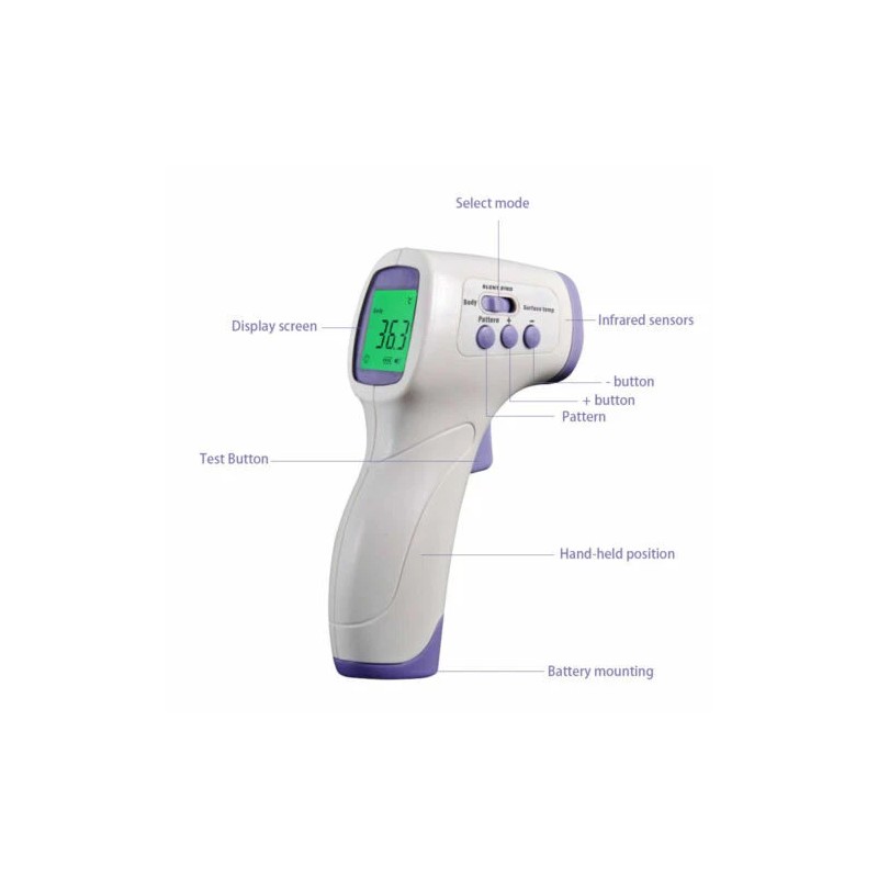 YHKY Infrared Touch Free Thermometer Touch Free Infrared Thermometer, Digital