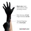 Microflex MidKnight MK-296 - Guantes de nitrilo desechables, con textura,