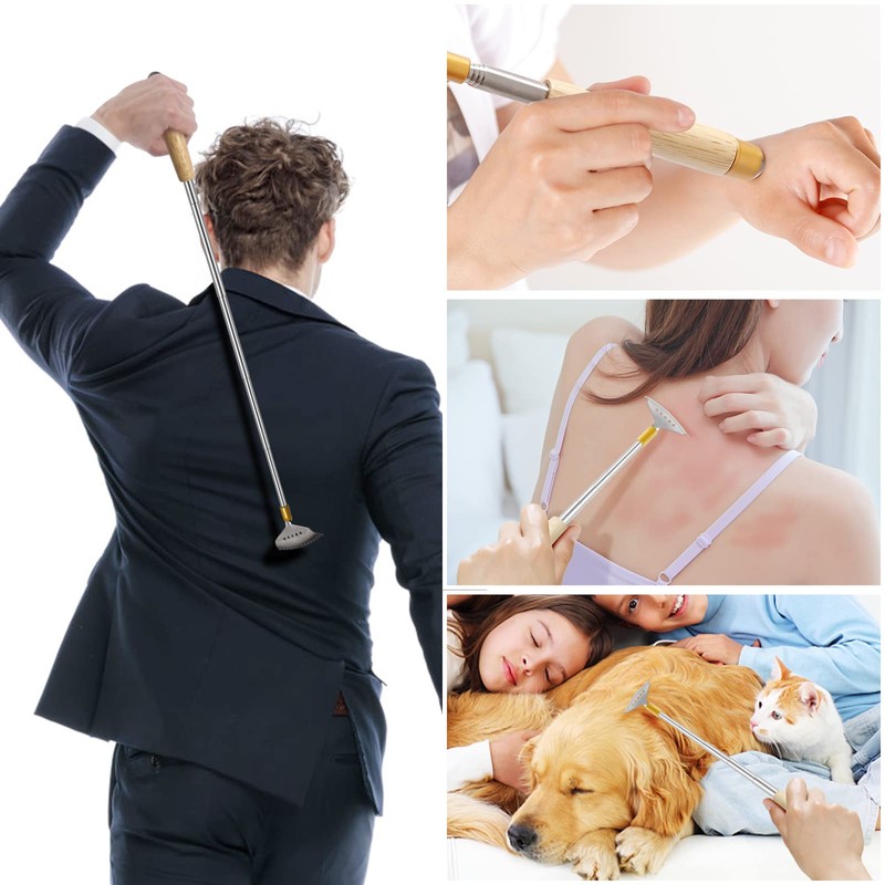 Aznrszy Best Telescoping Back Scratcher, Back-Scratcher for Women Men Kids