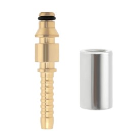 Be In Your Mind 1pc 1/4 inch Brass Pressure Washer Hose Fitting 6.5mm Quick Fit Male Pressure Washer Adapter with Crimping Ferrule Compatible with Stihl Pressure Washer