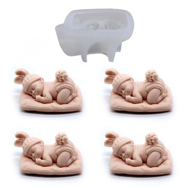 Sleep Baby Mold Baby Soap Mold Baby Candle Mold Portrait Candle Mold Silicone Mold for Resin Candle Mold Soap Mold Candle Making Mold Soap Making Molds Craft Supplies