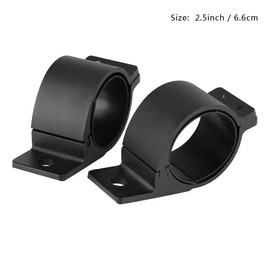 1 Pair Aluminium Alloy Car Off-Road Vehicle Bull Bar Lights Headlight Driving Lamp Mounting Bracket Clamps Suitable for Most Pipes, Bull Bar, Roll Cage etc. (2.5 inch / 66 mm)