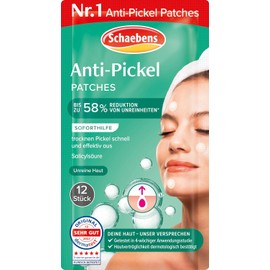 Schaebens Pure Skin Anti-Pimple Patches Immediate Aid Against Pimples with Salicylic Acid for Blemished Skin
