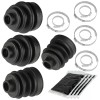 Caltric 2 Rear Axle Inner Outer CV Boot Kit for