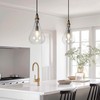 LALUZ Pendant Light Kitchen Island, 1-Light Farmhouse Kitchen Island Lights